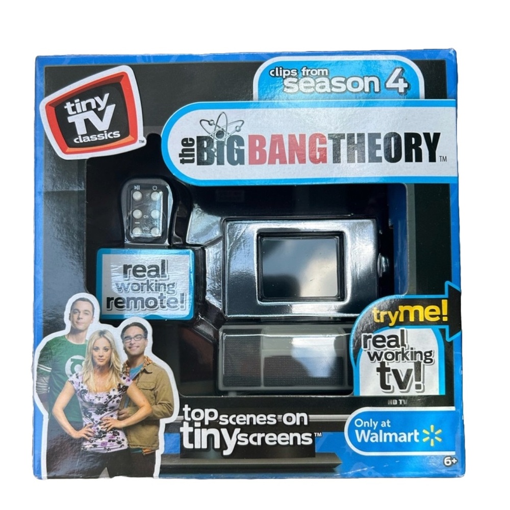 Big Bang Theory Tiny Classics Real Working TV And Remote Arcade Toys Season4